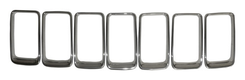 Crown Automotive 68285652AA Brushed Platinum Grille Insert Set for 2015-2016 Jeep WK Grand Cherokee - Platinum Plastic