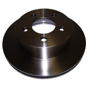 Crown Automotive 5016434AA Front Brake Rotor for 1999-2006 TJ Wrangler, 1999-2001 XJ Cherokee w/ 1-Piece Cast Rotor - Cast Iron