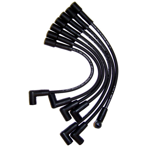 Crown Automotive 83300156 Ignition Wire Set for 1987-1990 Jeep XJ Cherokee, MJ Comanche w/ 4.0L Engine - Black Metal, Rubber