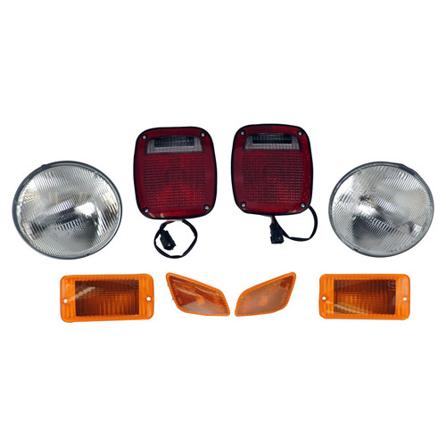 Crown Automotive LK7 Light Master Kit for 1998-2003 Jeep TJ Wrangler, Includes Headlights, Side Marker Lights, Parking Lights, and Tail
