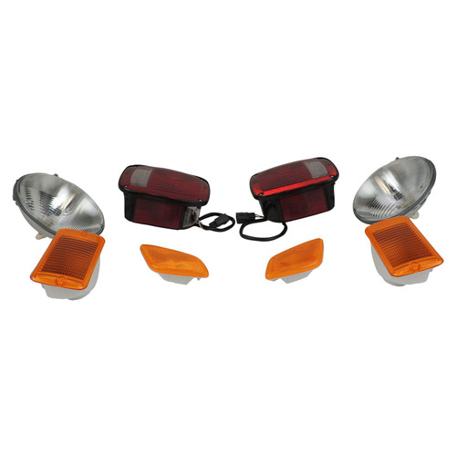 Crown Automotive LK7 Light Master Kit for 1998-2003 Jeep TJ Wrangler, Includes Headlights, Side Marker Lights, Parking Lights, and Tail