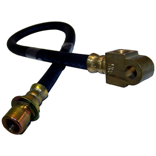 Crown Automotive J5352701 Rear Brake Hose for 1974-1975 Jeep J-Series, 19" Long - Black, Zinc Metal, Rubber, Sold Individually