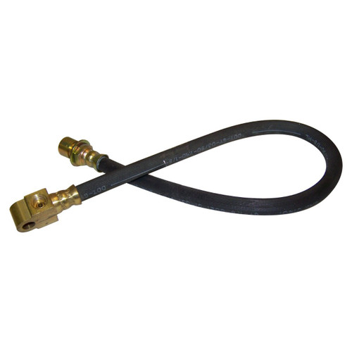 Crown Automotive J5352701 Rear Brake Hose for 1974-1975 Jeep J-Series, 19" Long - Black, Zinc Metal, Rubber, Sold Individually
