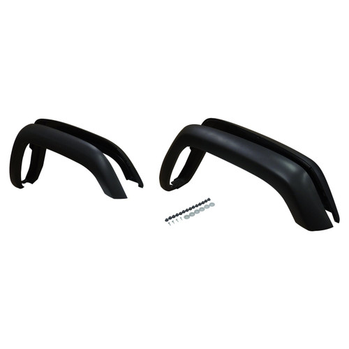 Crown Automotive 5FWKMT 4-Piece Fender Flare Kit for 1997-2001 Jeep XJ Cherokee, Black Matte Finish, Includes 2 Front Flares, 2 Rear