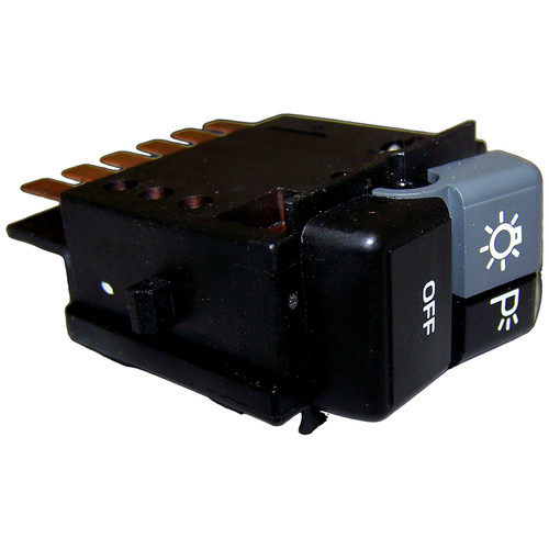 Crown Automotive 56001861 Headlight Switch for 1986-1991 Jeep J-Series - Black, Gray Metal, Plastic, Sold Individually