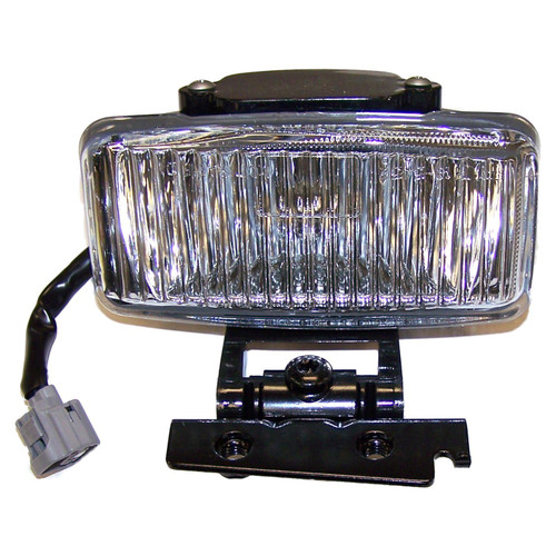 Crown Automotive 55055275AB Left Front Fog Lamp for 1997-2001 Jeep XJ Cherokee - Black, Clear Glass, Metal, Sold Individually