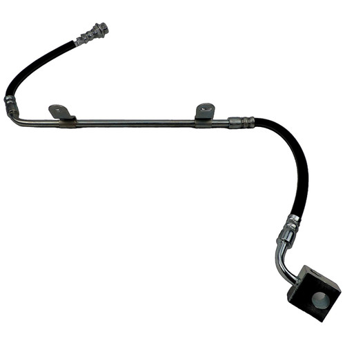 Crown Automotive 52128096AB Rear Brake Hose for 1999-2004 Jeep WJ Grand Cherokee - Black, Zinc Metal, Rubber, Sold Individually