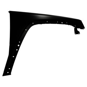 Crown Automotive 55369218AB Right Fender for 2006-2010 Jeep XK Commander, Except Middle East Group - Black Metal, Sold Individually