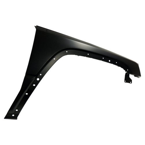 Crown Automotive 55369218AB Right Fender for 2006-2010 Jeep XK Commander, Except Middle East Group - Black Metal, Sold Individually