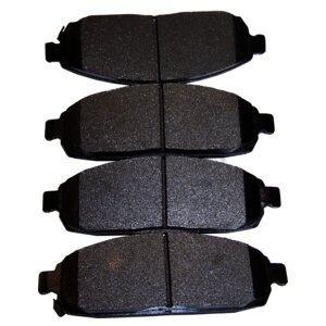 Crown Automotive 5080868AA Front Brake Pad Set for Jeep 2005-2010 WK, WH Grand Cherokee w/o SRT8 Package and 2006-2010 XK, XH Commander