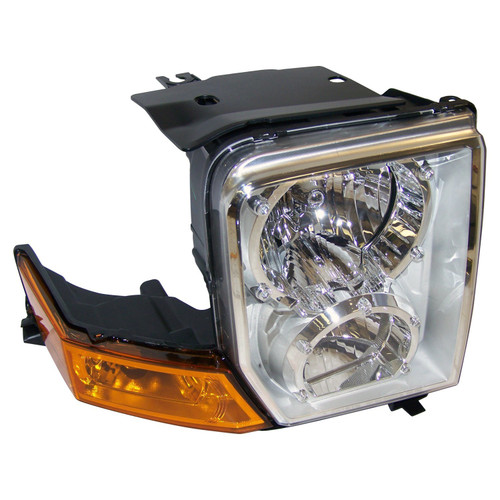 Crown Automotive 55396536AI Right Headlight Assembly for 2006-2010 XK Commander w/ Halogen Lights, Includes Bulbs, Sold Individually