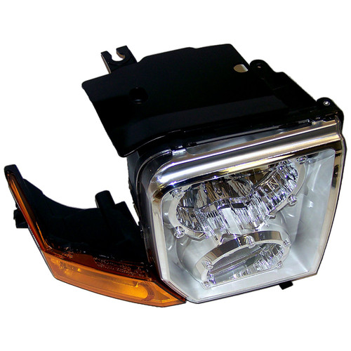 Crown Automotive 55396536AI Right Headlight Assembly for 2006-2010 XK Commander w/ Halogen Lights, Includes Bulbs, Sold Individually