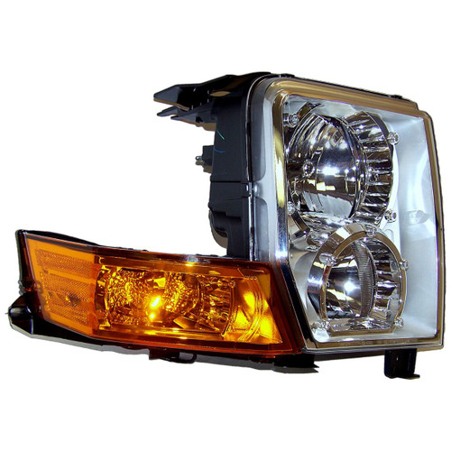 Crown Automotive 55396536AI Right Headlight Assembly for 2006-2010 XK Commander w/ Halogen Lights, Includes Bulbs, Sold Individually
