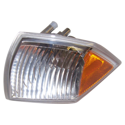 Crown Automotive 68000683AB Front Left Park and Turn Signal Lamp for 2007-2010 Jeep MK Compass - Amber, Clear Plastic, Sold Individually