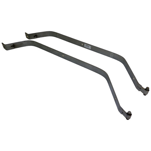 Crown Automotive 52000128K Fuel Tank Strap Set for 1984-1996 Jeep XJ Cherokee, Includes 2 Straps - Silver Steel