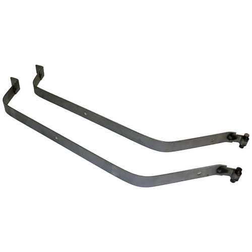 Crown Automotive 52000128K Fuel Tank Strap Set for 1984-1996 Jeep XJ Cherokee, Includes 2 Straps - Silver Steel