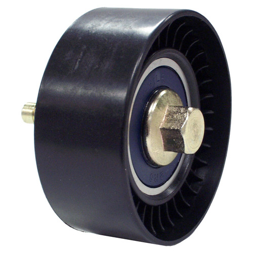 Crown Automotive 5142573AA Timing Belt Idler Pulley for 2002-2007 Jeep KJ Liberty w/ 2.5L Diesel or 2.8 Diesel Engines - Black Metal