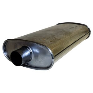 Crown Automotive E0021276 Muffler for 1996-1998 Jeep ZJ Grand Cherokee w/ 4.0L or 5.2L Engine - Steel, Sold Individually