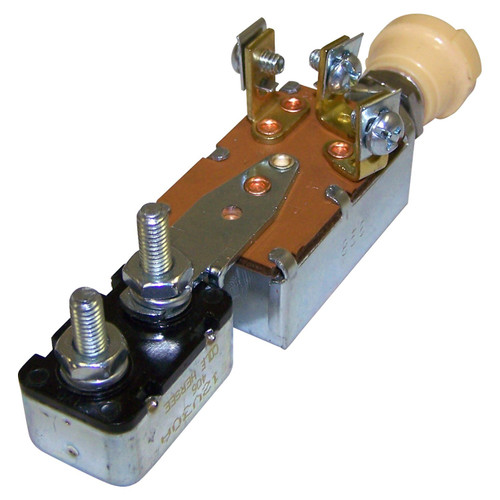 Crown Automotive J0946613 Headlight Switch for 1945-1971 Jeep CJ-2A, CJ-3A, CJ-3B, CJ-5, CJ-6 Models, Includes Knob and Circuit Breaker