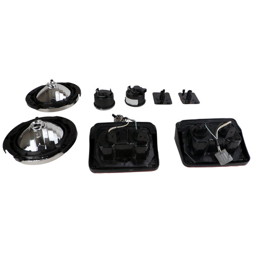 Crown Automotive LK10 Driving Light Kit Front & Rear Left & Right - Fits 2014-2018 Jeep JK Wrangler