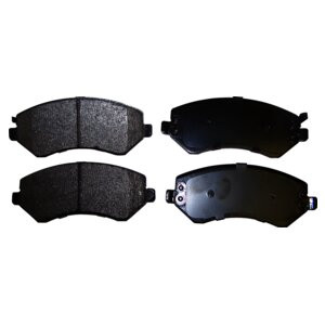 Crown Automotive 5066427T Front Brake Pad Set for 2002-2007 Jeep KJ Liberty, Left and Right - Gray Semi-Metallic