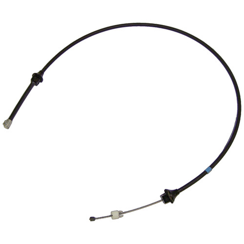 Crown Automotive J5350750 Throttle Cable for 1974-1975 CJ-5, CJ-6 w/ RHD w/ 4.2L Engine, Overall Length 39.5" - Black Plastic, Rubber, Steel