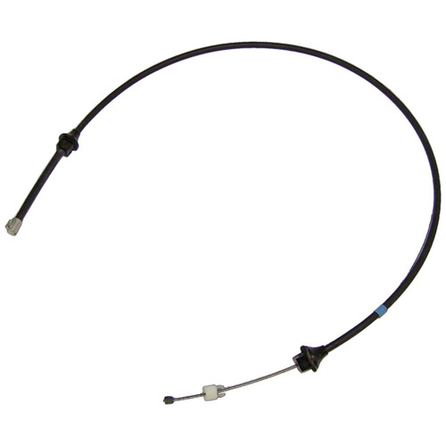 Crown Automotive J5350750 Throttle Cable for 1974-1975 CJ-5, CJ-6 w/ RHD w/ 4.2L Engine, Overall Length 39.5" - Black Plastic, Rubber, Steel