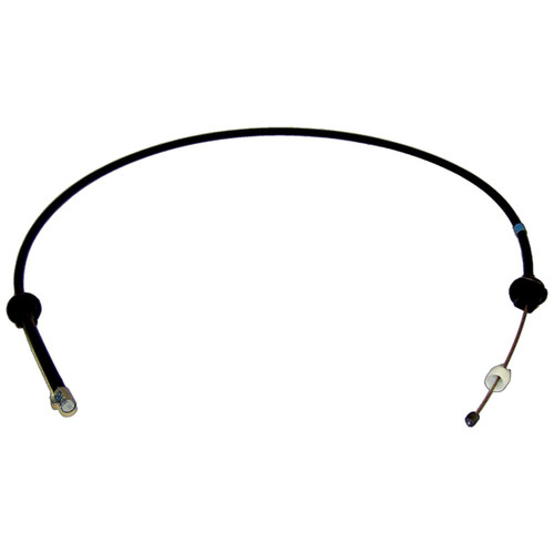 Crown Automotive J5350750 Throttle Cable for 1974-1975 CJ-5, CJ-6 w/ RHD w/ 4.2L Engine, Overall Length 39.5" - Black Plastic, Rubber, Steel