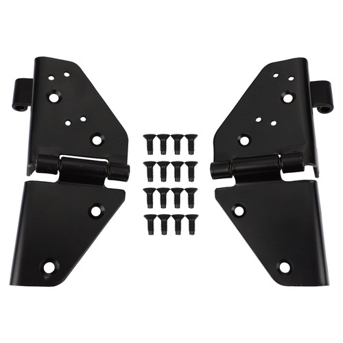Crown Automotive 546242425K Black Windshield Hinge Kit for 1976-1986 CJ-7, 1981-1986 CJ-8, 1987-1995 YJ Wrangler, Includes Left and Right