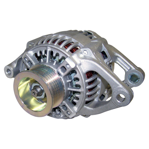 Crown Automotive 56028686AA 117 Amp Alternator for 2001-2002 Jeep TJ Wrangler w/ 2.5L Engine, Replaces 86 Alternator - Metal
