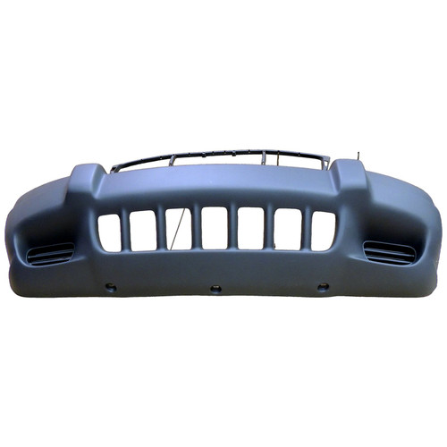 Crown Automotive 5EU79HS5 Front Fascia for 1999-2001 Jeep WJ Grand Cherokees w/ Laredo Package w/o Fog Lamps, Gray Textured