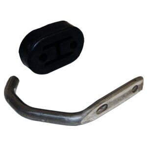Crown Automotive E0036152 Exhaust Tail Pipe Hanger for 1996-1998 Jeep ZJ Grand Cherokee - Black, Unpainted Rubber, Steel