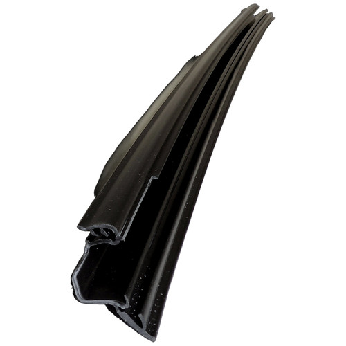 Crown Automotive 55399048AB Front Inner Door Glass Weatherstrip for 2005-2010 WK, Grand Cherokee, Left or Right - Black Felt, Rubber