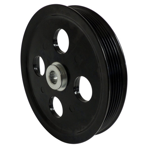 Crown Automotive 53032956AA Power Steering Pump Pulley for 2007-2011 Jeep JK Wrangler w/ 3.8L Engine - Black Steel, Sold Individually
