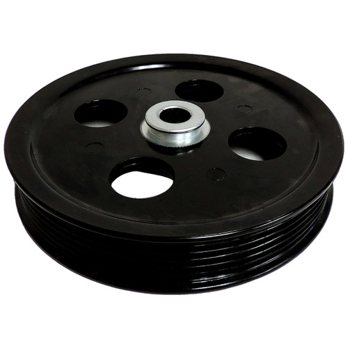 Crown Automotive 53032956AA Power Steering Pump Pulley for 2007-2011 Jeep JK Wrangler w/ 3.8L Engine - Black Steel, Sold Individually