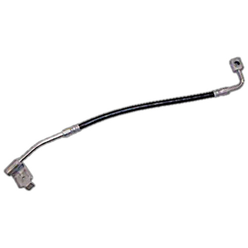 Crown Automotive 52059884AE Right Rear Brake Hose for 2007-2018 Jeep JK Wrangler - Black, Silver Rubber, Steel, Sold Individually