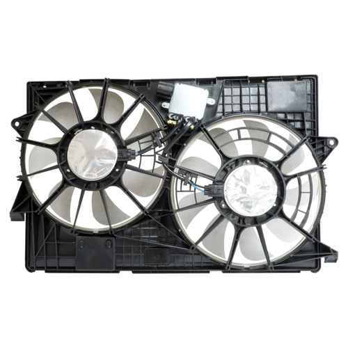 Crown Automotive 68164091AF Cooling Fan Assembly for Jeep 2014-2018 KL Cherokee w/ 3.2L Engine w/o Heavy Duty Cooling - Black Plastic, Steel