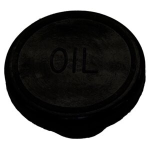 Crown Automotive 33001016AL Rubber Oil Filler Cap for Jeep Models w/ RT35001, RT35002, RT35003, & RT35004 Valve Covers - Black Rubber