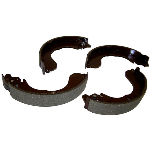 Crown Automotive 5191306AA Rear Brake Shoe Set for 2008-2017 Jeep MK Compass / Patriot w/ Rear Drum Brakes - Brown Metal
