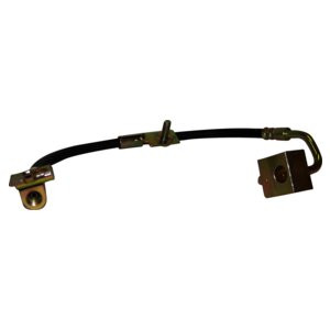 Crown Automotive 52008391 Rear Brake Hose for 1997-2006 Jeep TJ Wrangler - Black, Zinc Metal, Rubber, Sold Individually