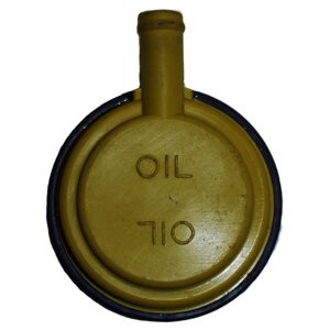 Crown Automotive J3220248 Yellow Plastic Oil Filler Cap for Jeep 1971-1981 CJ-5, CJ-6, CJ-7 w/ 5.0L Engine, 1971-1991 SJ, J-Series w/ 5.9L