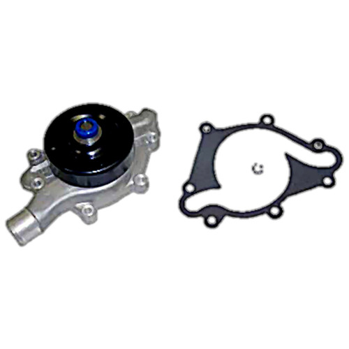 Crown Automotive 53020280 Water Pump for 1993-1998 Jeep ZJ, ZG Grand Cherokee w/ 5.2L, 5.9L Engines - Black, Unpainted Aluminum, Steel