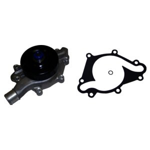 Crown Automotive 53020280 Water Pump for 1993-1998 Jeep ZJ, ZG Grand Cherokee w/ 5.2L, 5.9L Engines - Black, Unpainted Aluminum, Steel