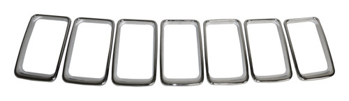 Crown Automotive 68227779AA Polished Chrome Grille Insert Set for 2014-2016 Jeep WK Grand Cherokee - Chrome Plastic