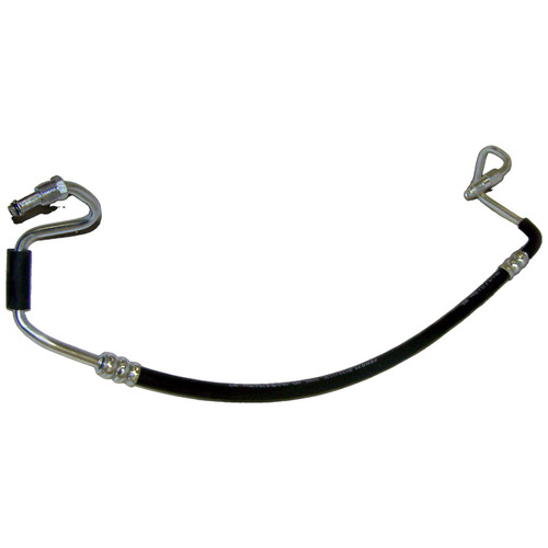 Crown Automotive 52089168AD Power Steering Pressure Hose for 03-06 Jeep TJ Wrangler w/ LHD w/ 4.0L Engine - Black, Silver Metal, Rubber