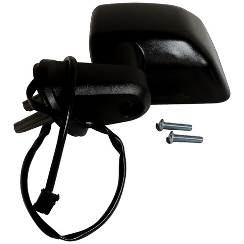 Crown Automotive 68249849AD Left Power, Heated, Manual Folding Mirror for 2015-2018 Jeep JK Wrangler RHD; Textured Black Finish