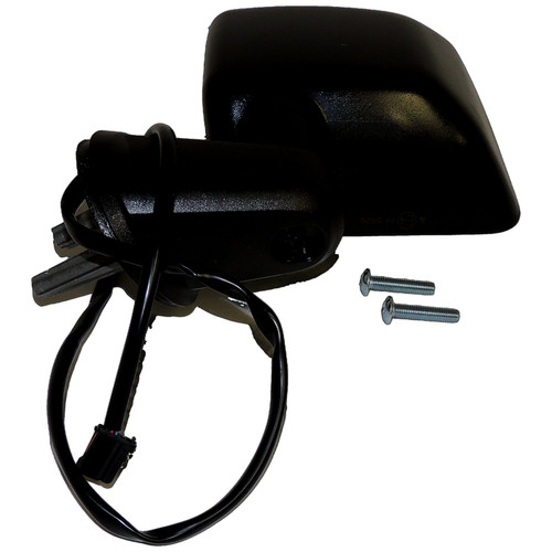 Crown Automotive 68249849AD Left Power, Heated, Manual Folding Mirror for 2015-2018 Jeep JK Wrangler RHD; Textured Black Finish