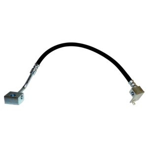 Crown Automotive 52128310AB Rear Brake Hose to Rear Axle for 2002-2005 Jeep KJ Liberty, - Black, Silver Rubber, Steel, Sold Individually