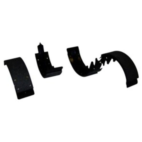 Crown Automotive J8125847 Brake Shoe Set for DJ Postal Jeep w/ 9" Drums - Metal, Semi-Metallic