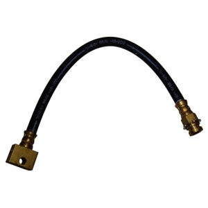 Crown Automotive 52000162 Rear Brake Hose for Select 1984-1989 Jeep XJ Cherokee - Black, Zinc Metal, Rubber, Sold Individually